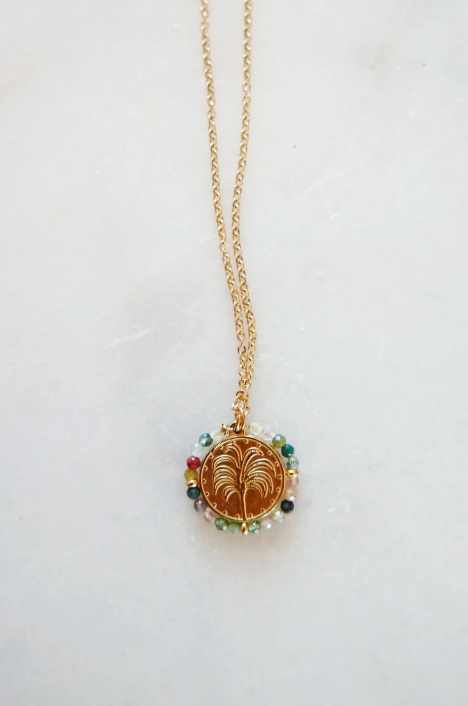 Collier Belamar Sunchine Palas semi-précieuses 3