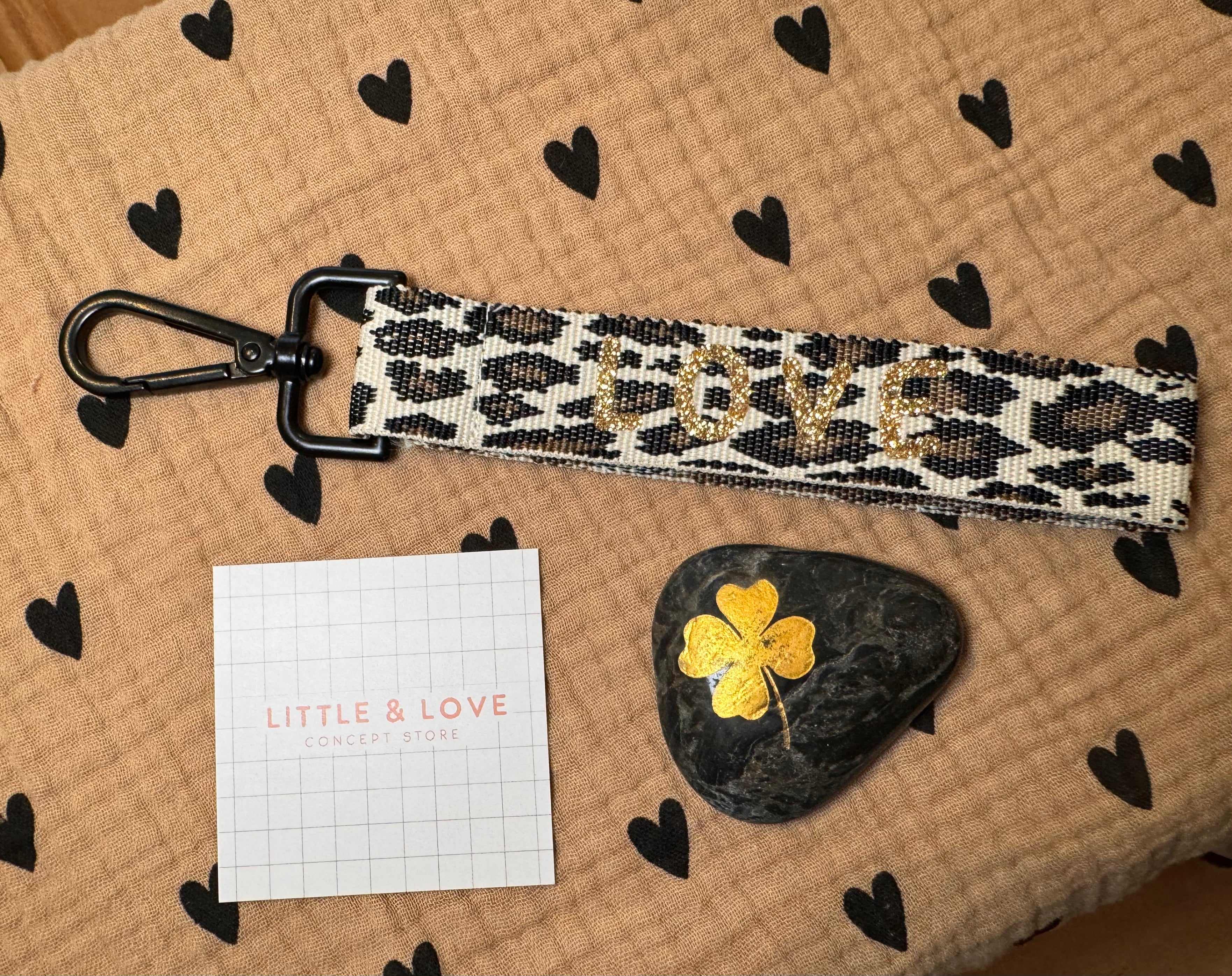 Porte-clés Léopard  LOVE 2