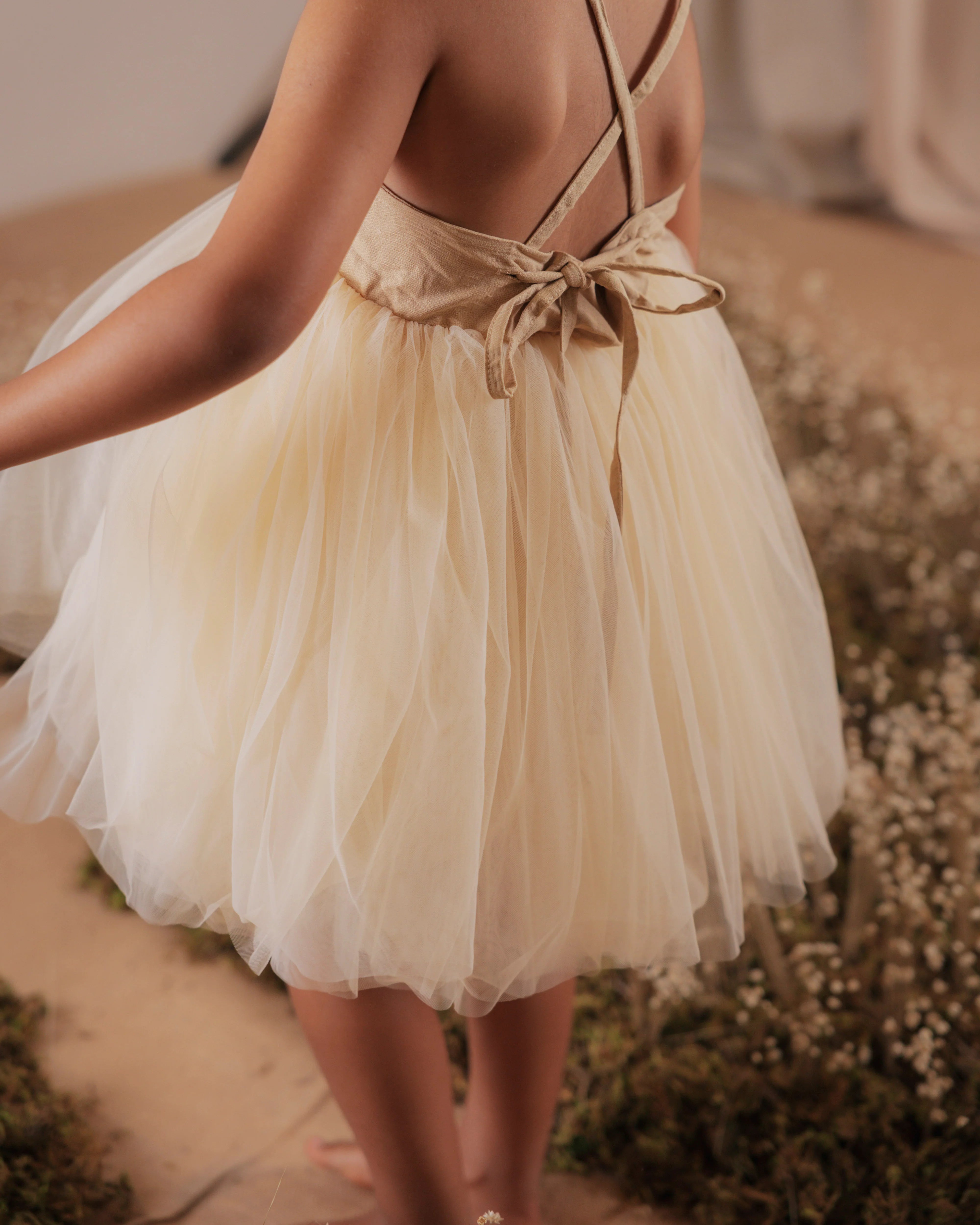 Robe tulle Rosie — 2 ans / taupe