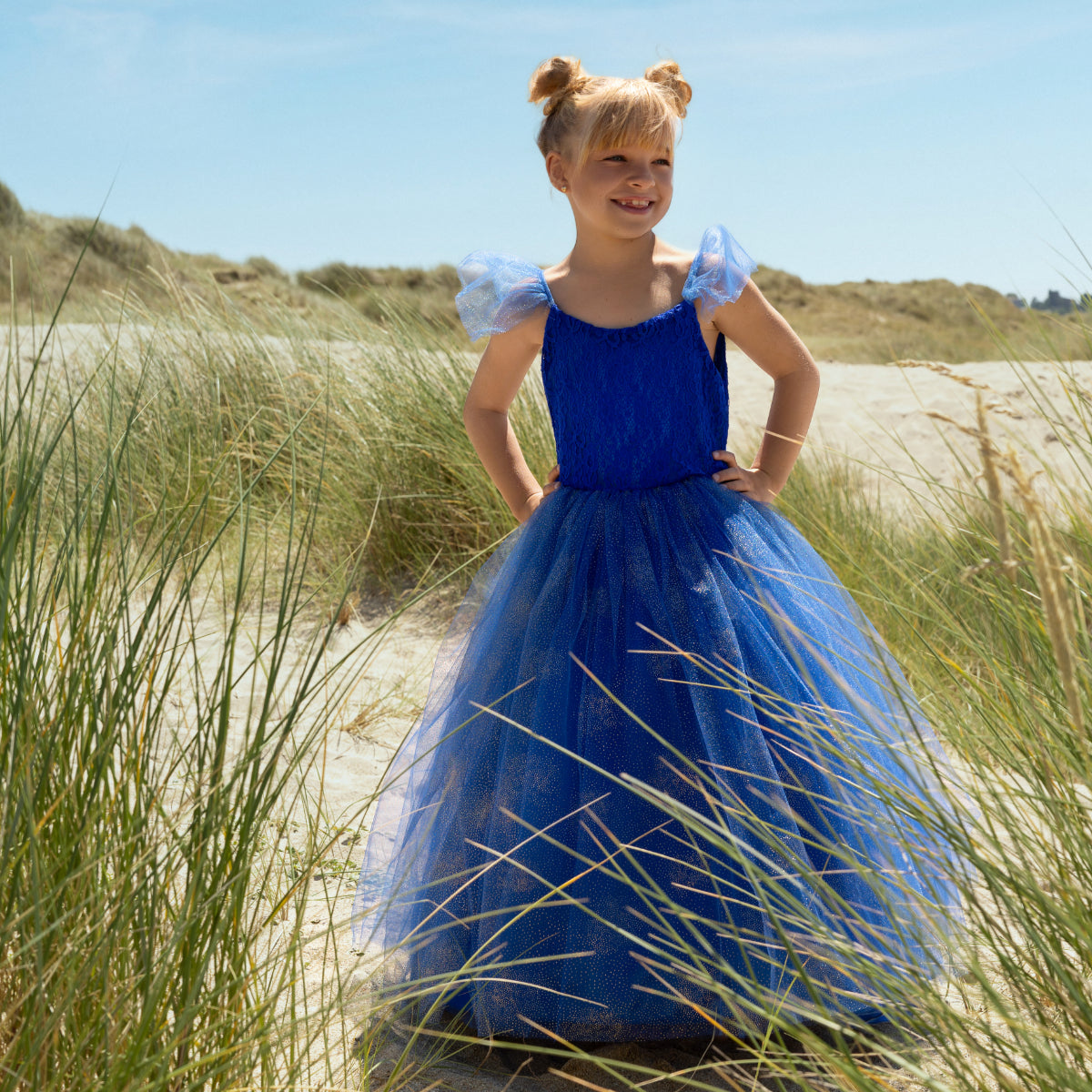 Robe de Princesse Alba bleu 2