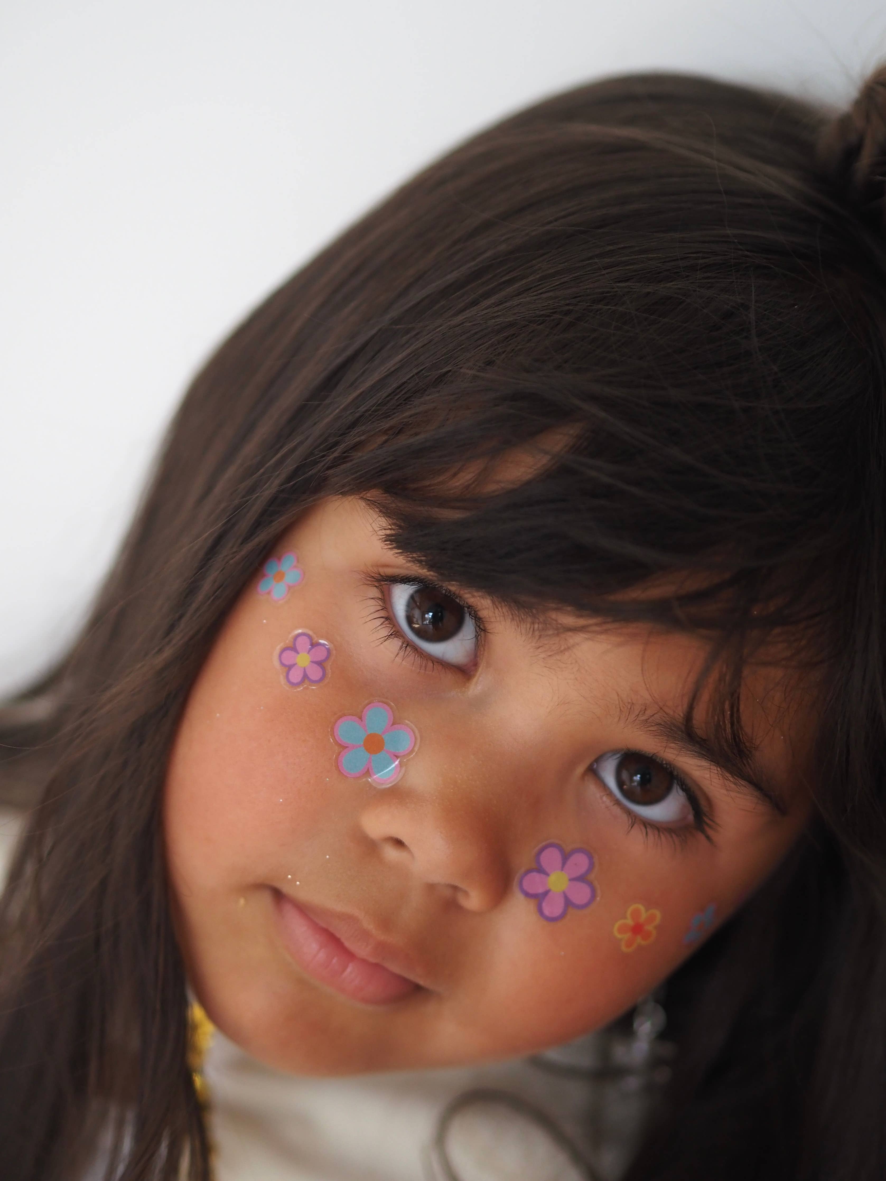 Stickers de visage Daisy Blanc 4