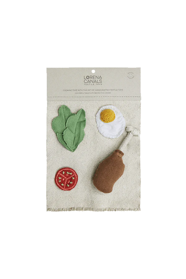 Set de cuisine avec aliments en tissu 8