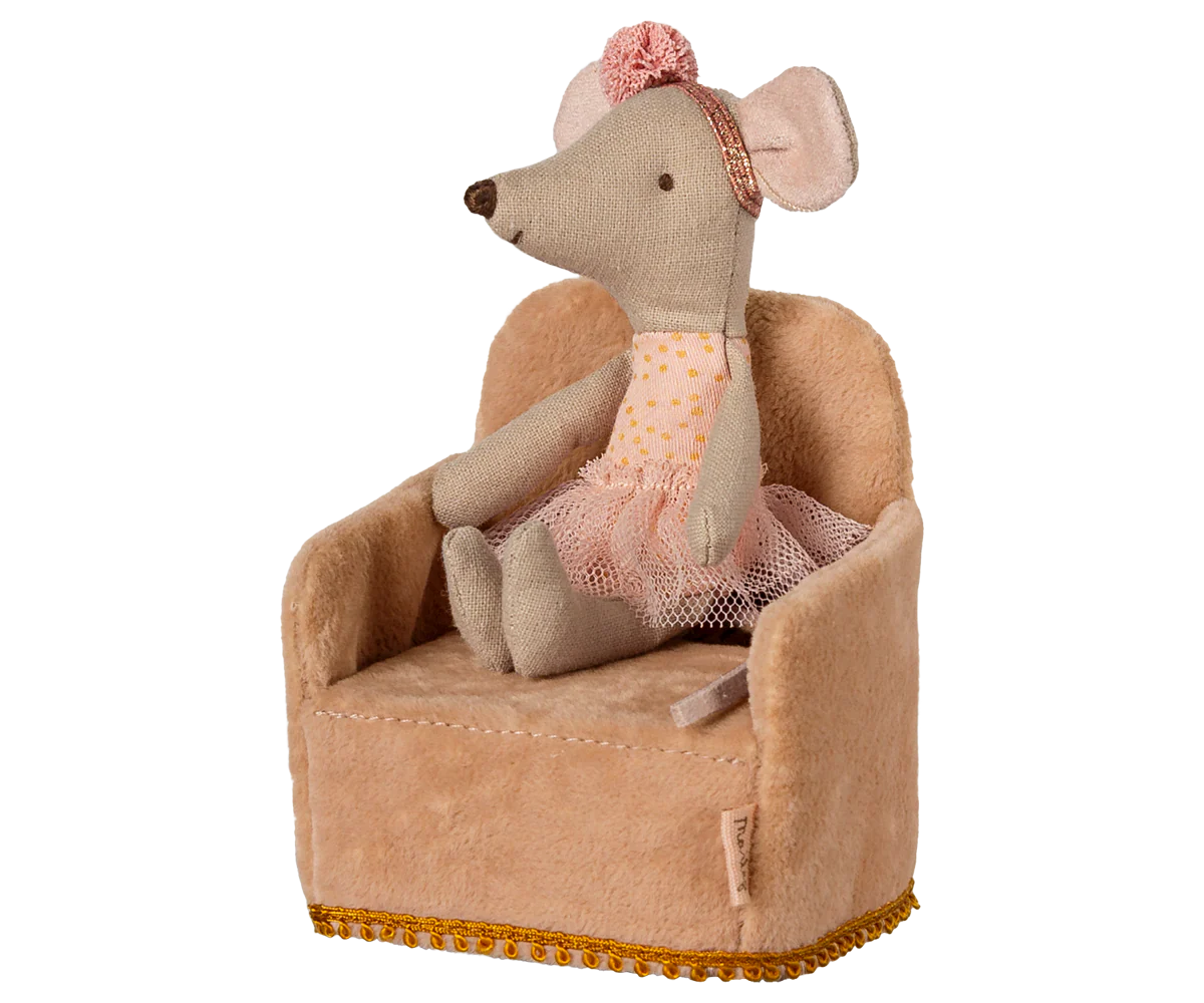 Maileg : Fauteuil, Souris - Poudré