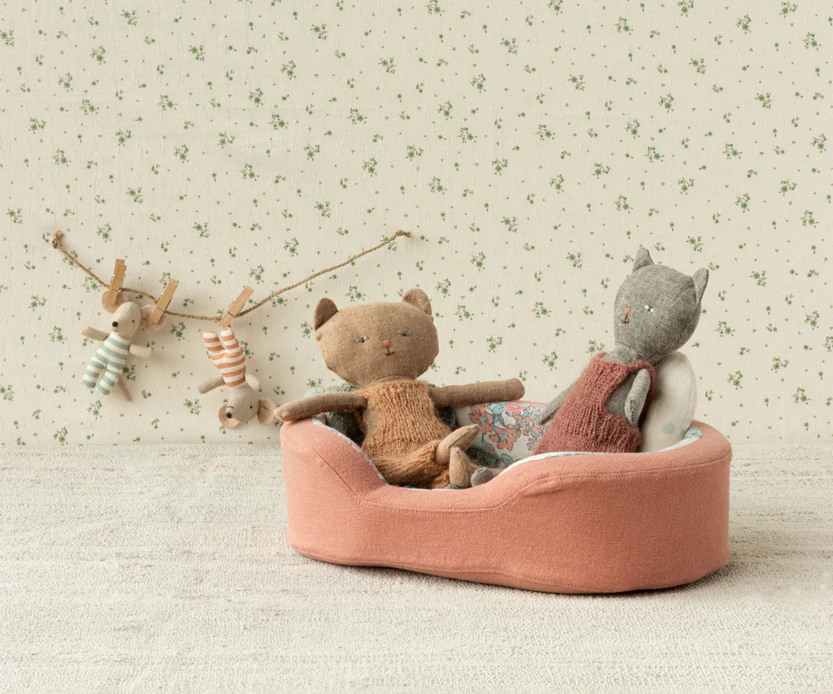 Maileg : Panier douillet, Small - Corail