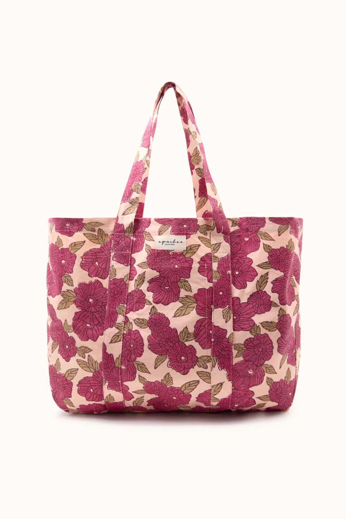 Cabas Sambi "Bloom" Macadamia coton lisse