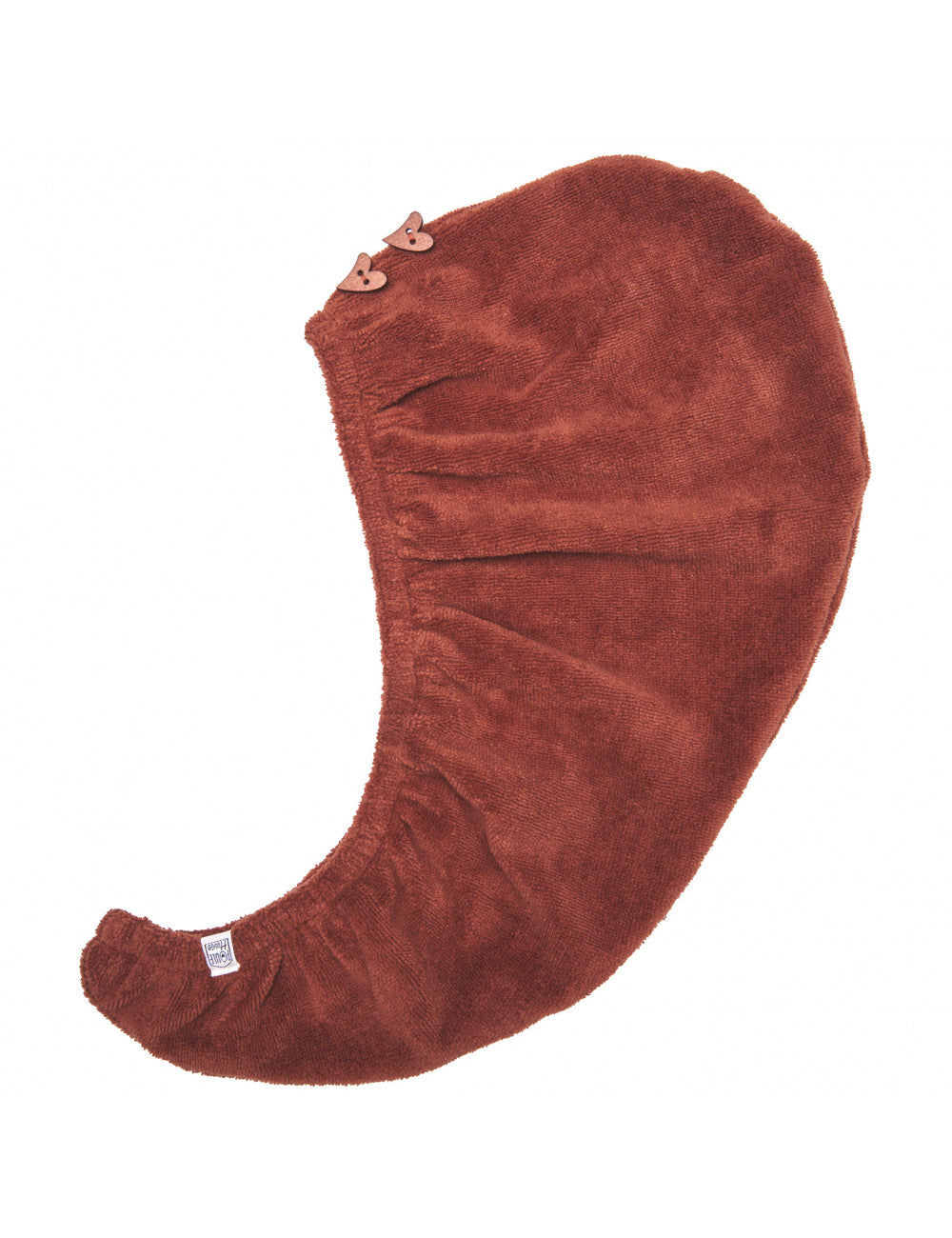 Serviette turban pour cheveux — Marron