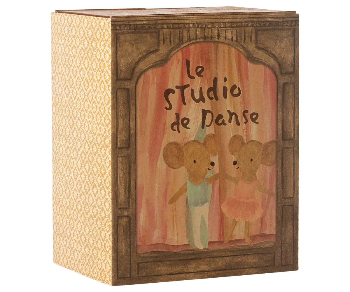 Maileg : Studio de danse avec petite sœur et petit frère Souris 2