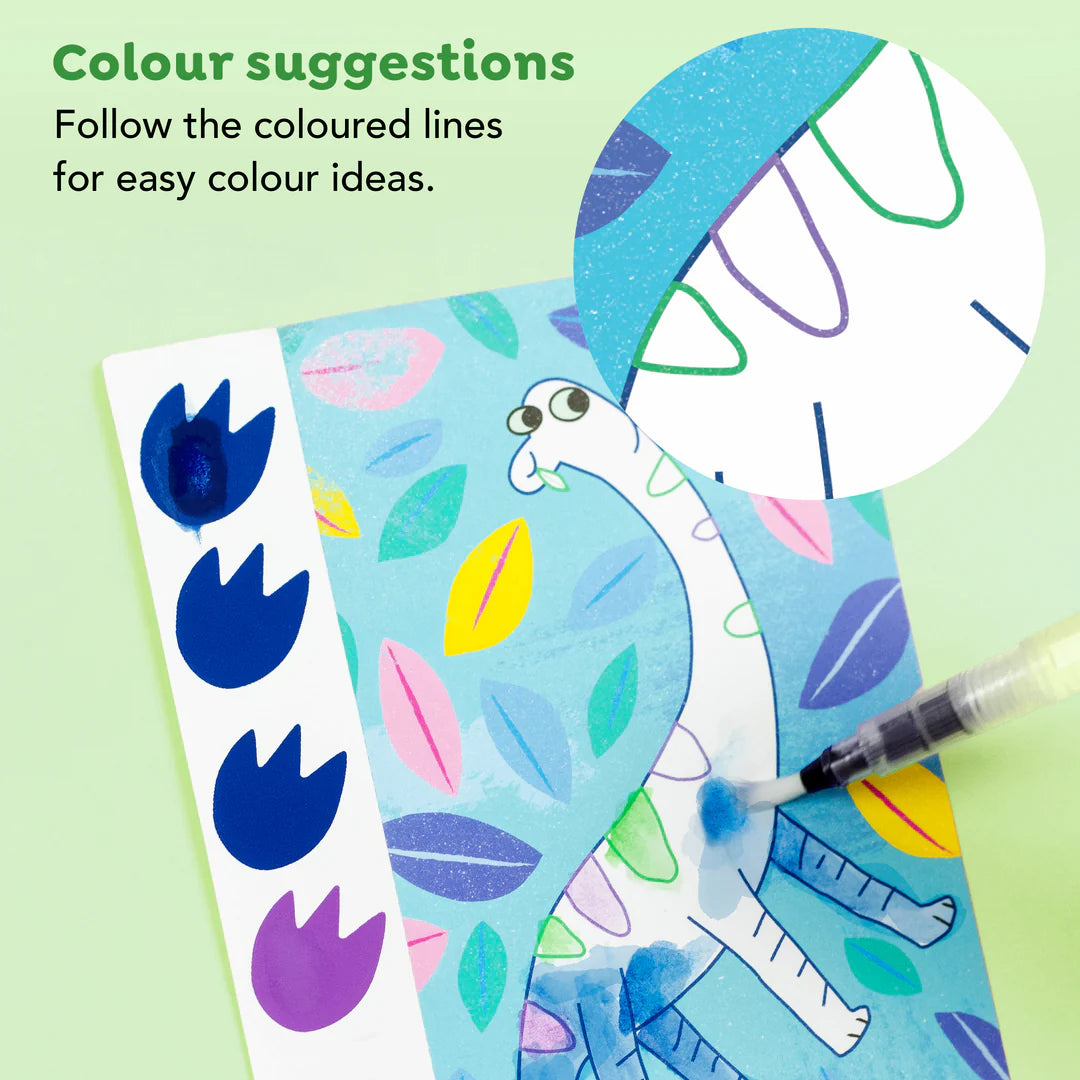 Set carnet de peinture Dinosaures 3