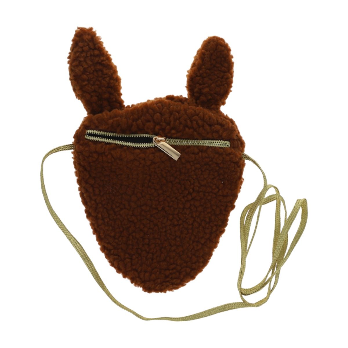 Sac biche bouclette marron 2