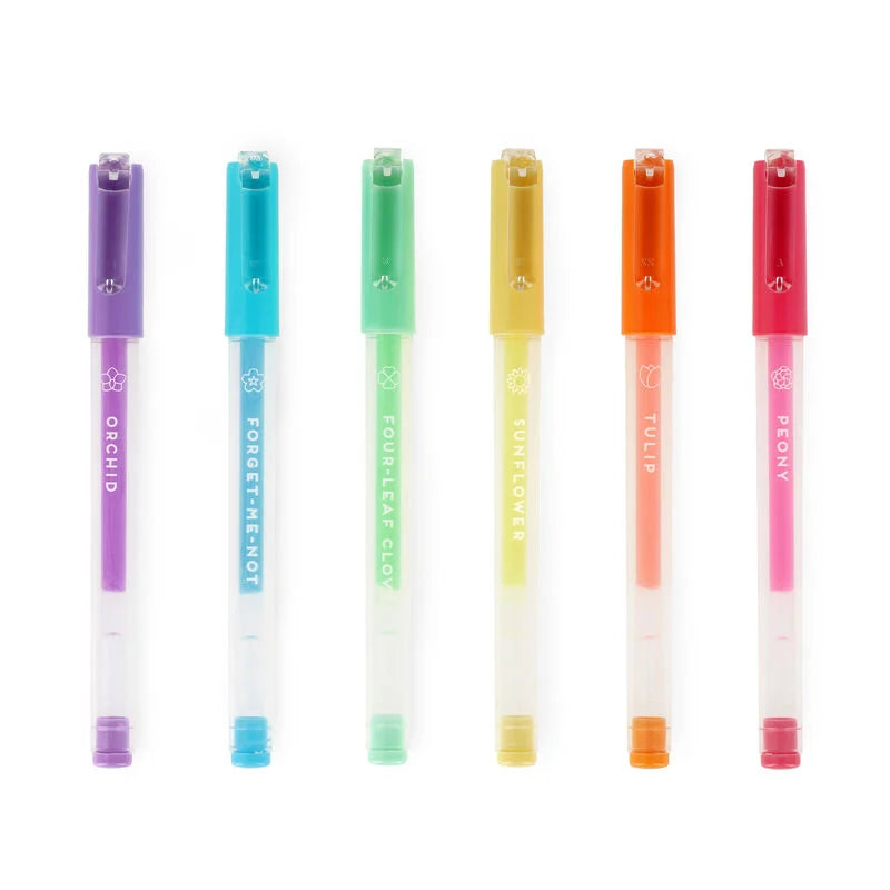 Set de 6 stylos à encre gel pastel Spring is in the air 2