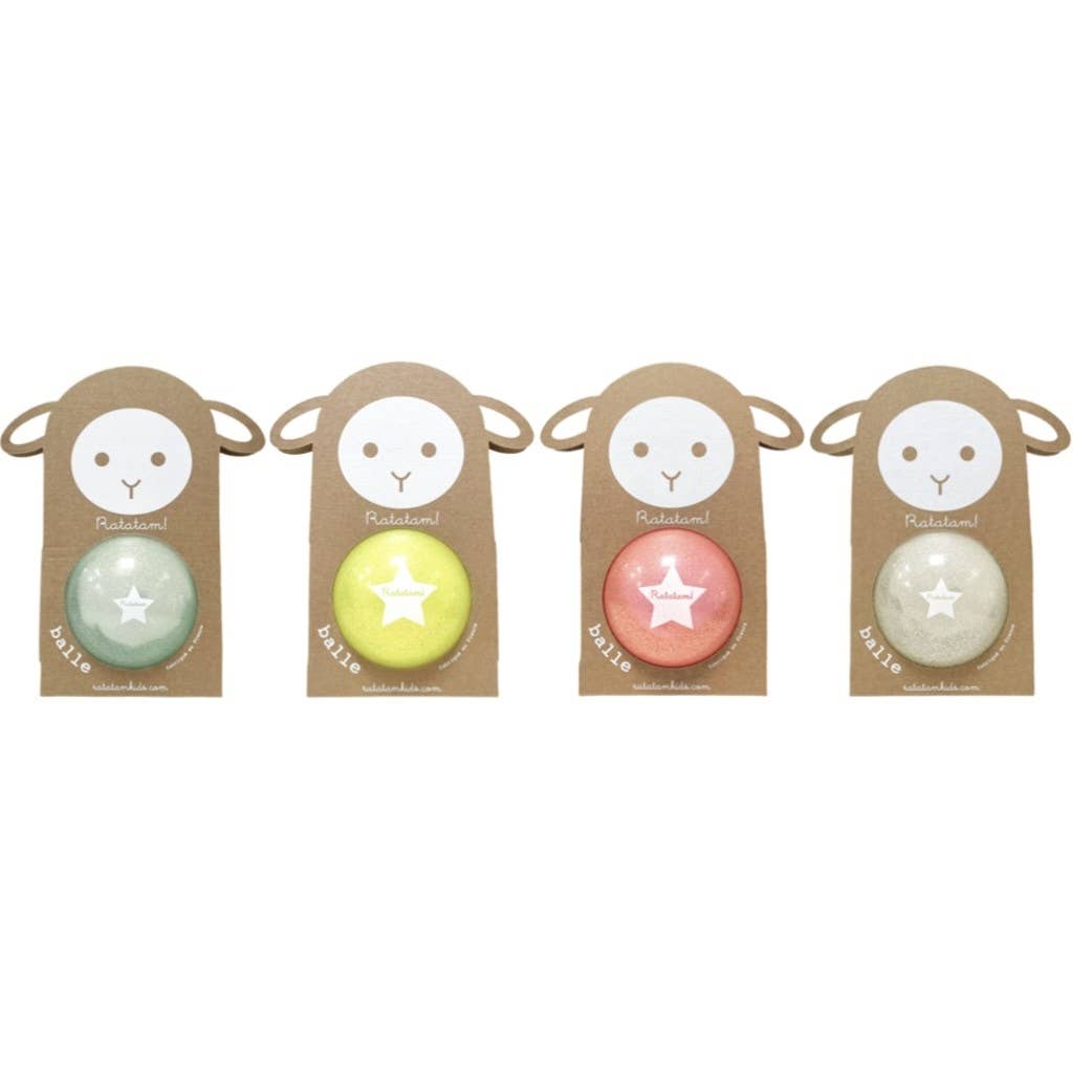 Petit ballon pailleté mouton bleu summer 10 cm 2