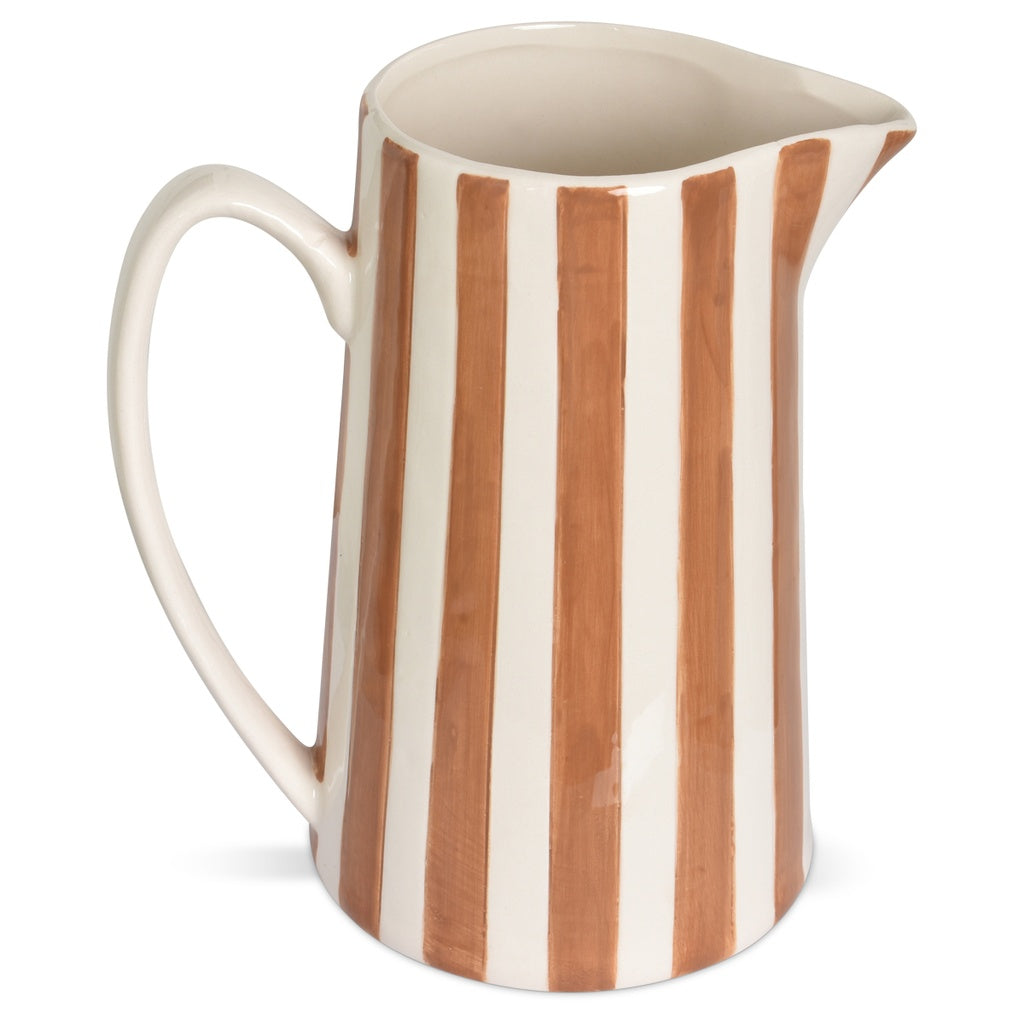 Grand Pichet rayure marron 5