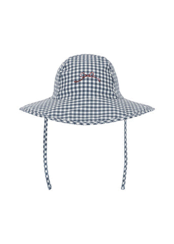 Chapeau de bain Soline vintage indigo — 2-4 ans