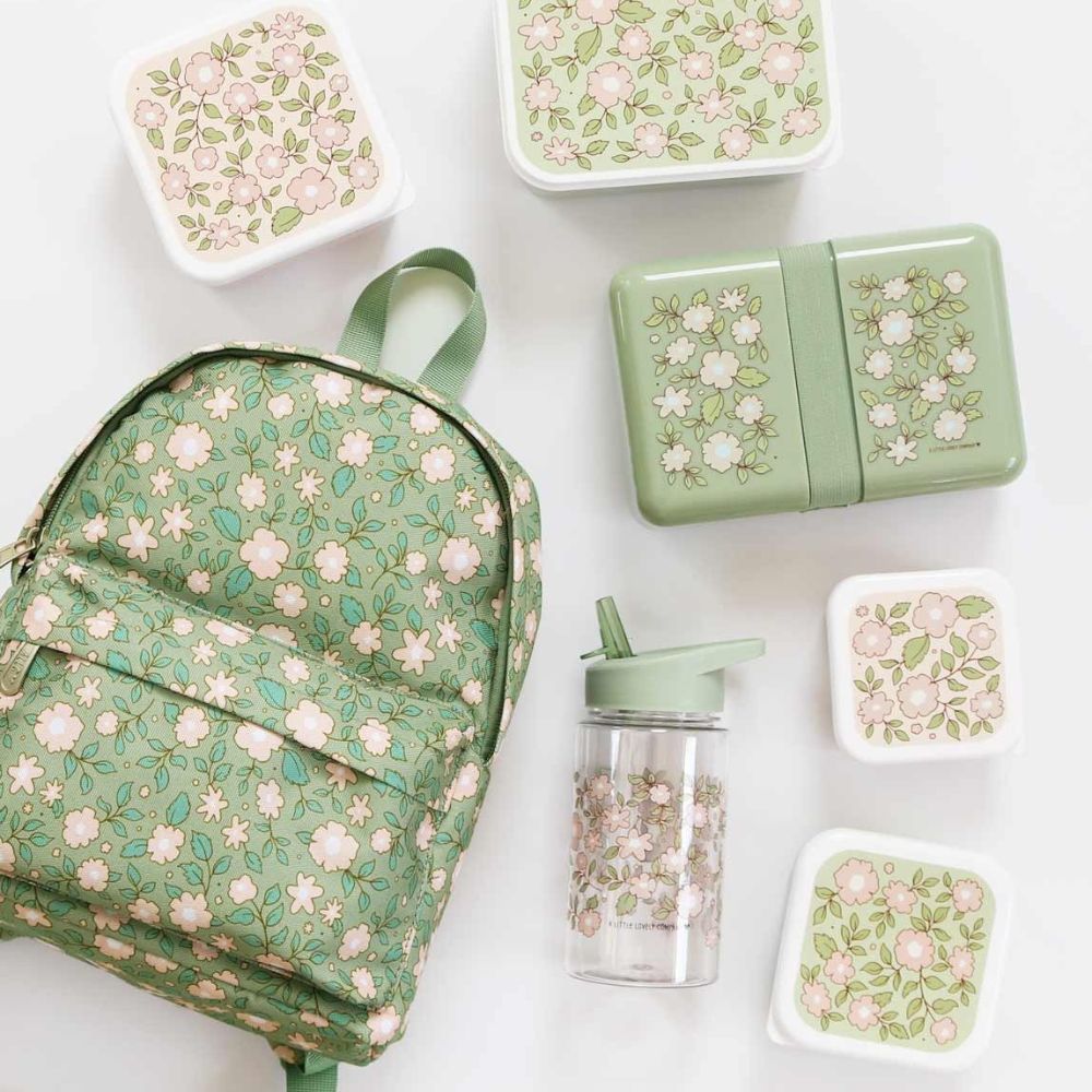 Lunch box Fleurs sauge 2