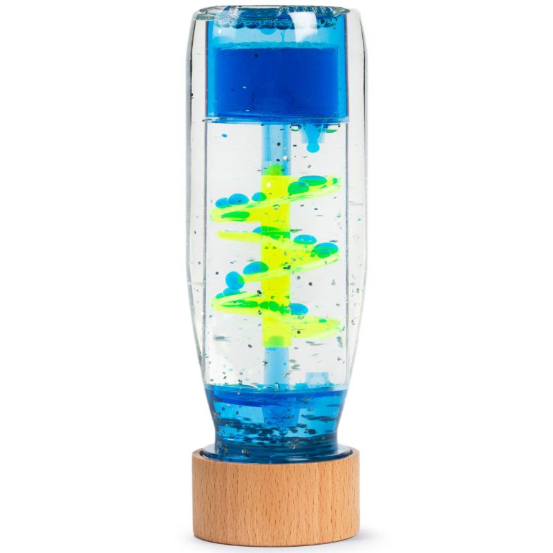 Bouteille sensorielle Spirale bleue 2