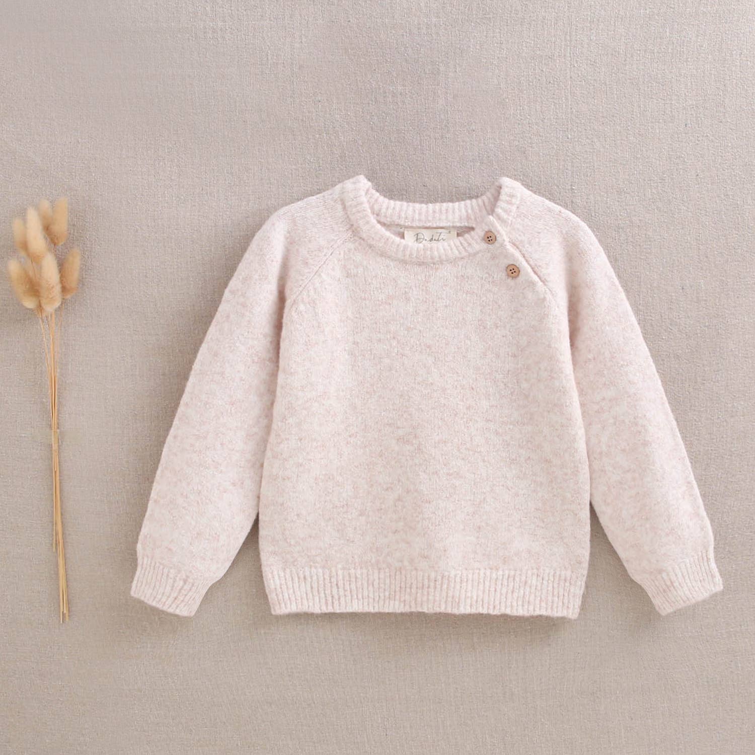 Pull en maille beige pour bébé 2