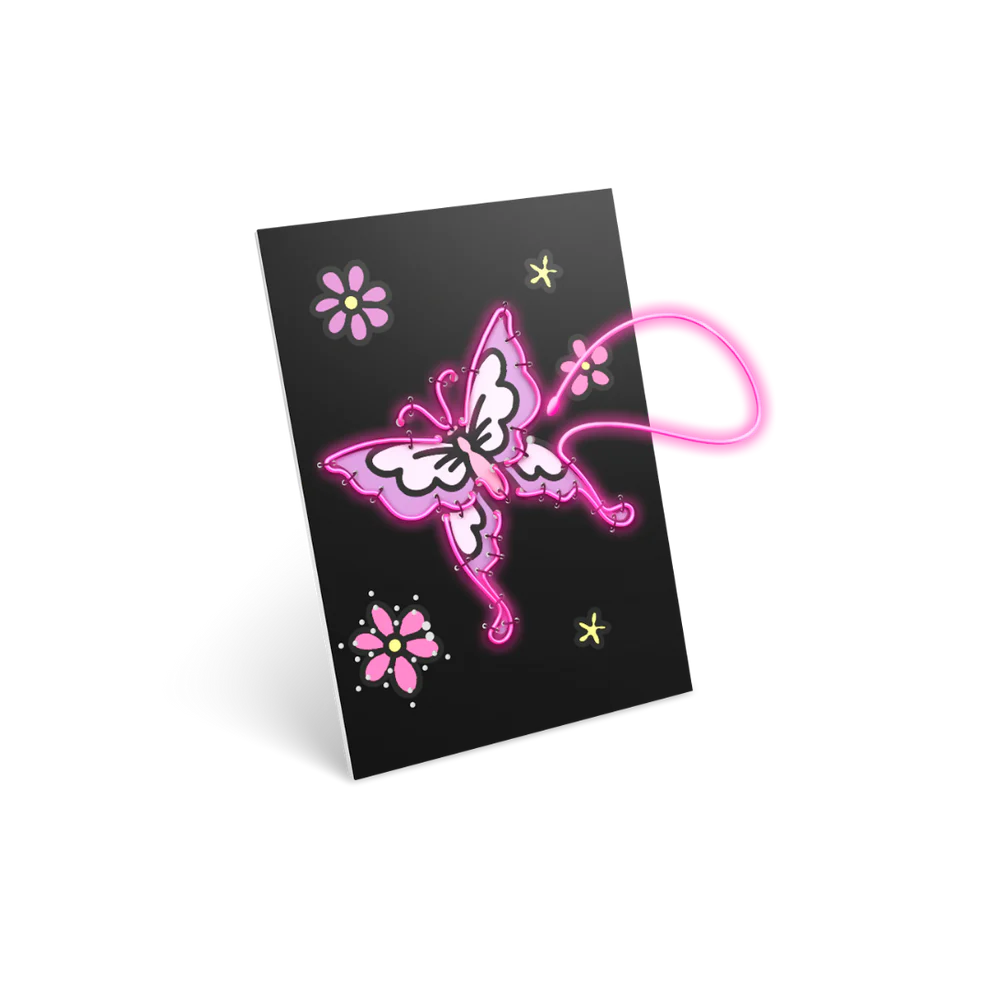 Kit créatif décoration murale lumineuse Kidynéon — Papillon