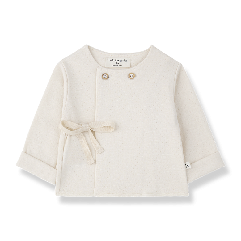 Veste EMILIA écru — 1 mois