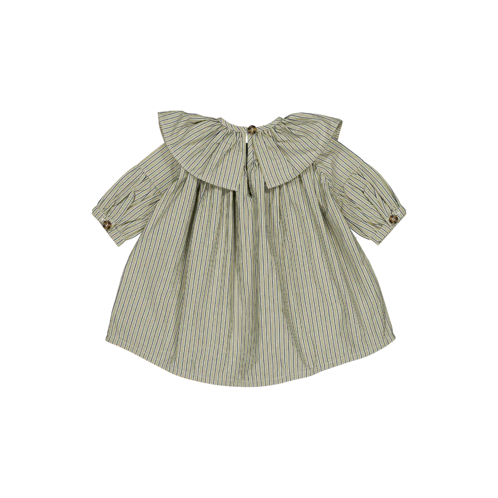 Robe bianca - rayures menthe 3