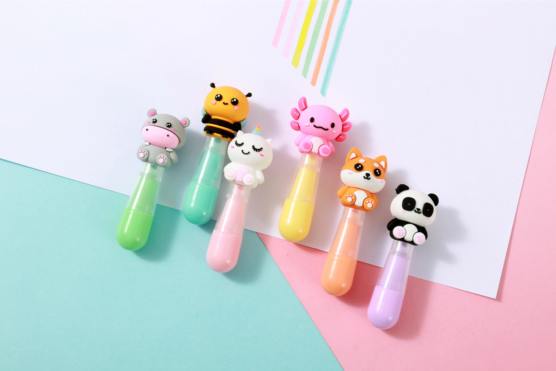 Surligneurs Cute Animals Ensemble 6 Pcs 5
