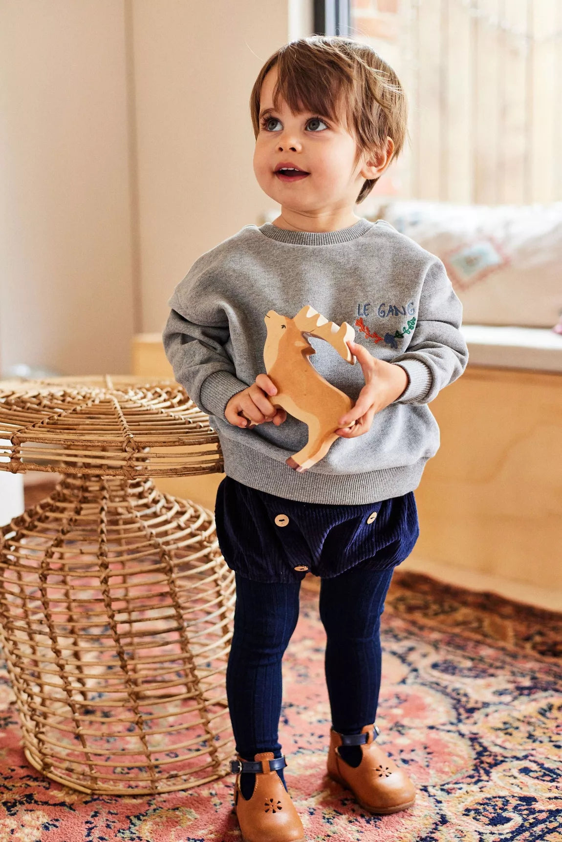 Bloomer Gaston Velours Bleu 2