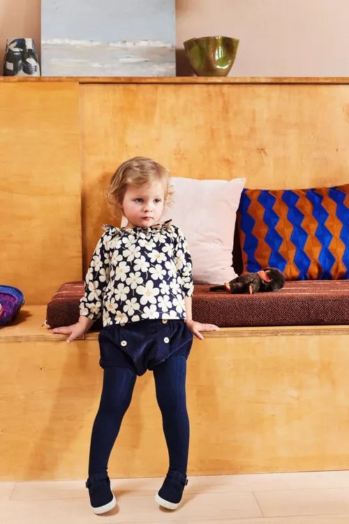 Bloomer Gaston Velours Bleu — 3 mois