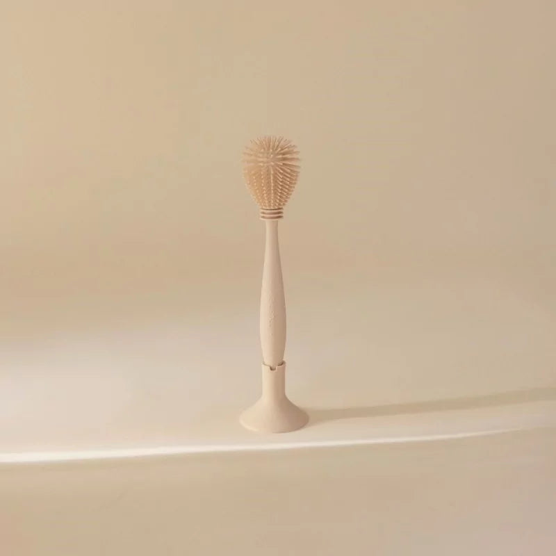 Brosse en silicone pour les biberons — Beige