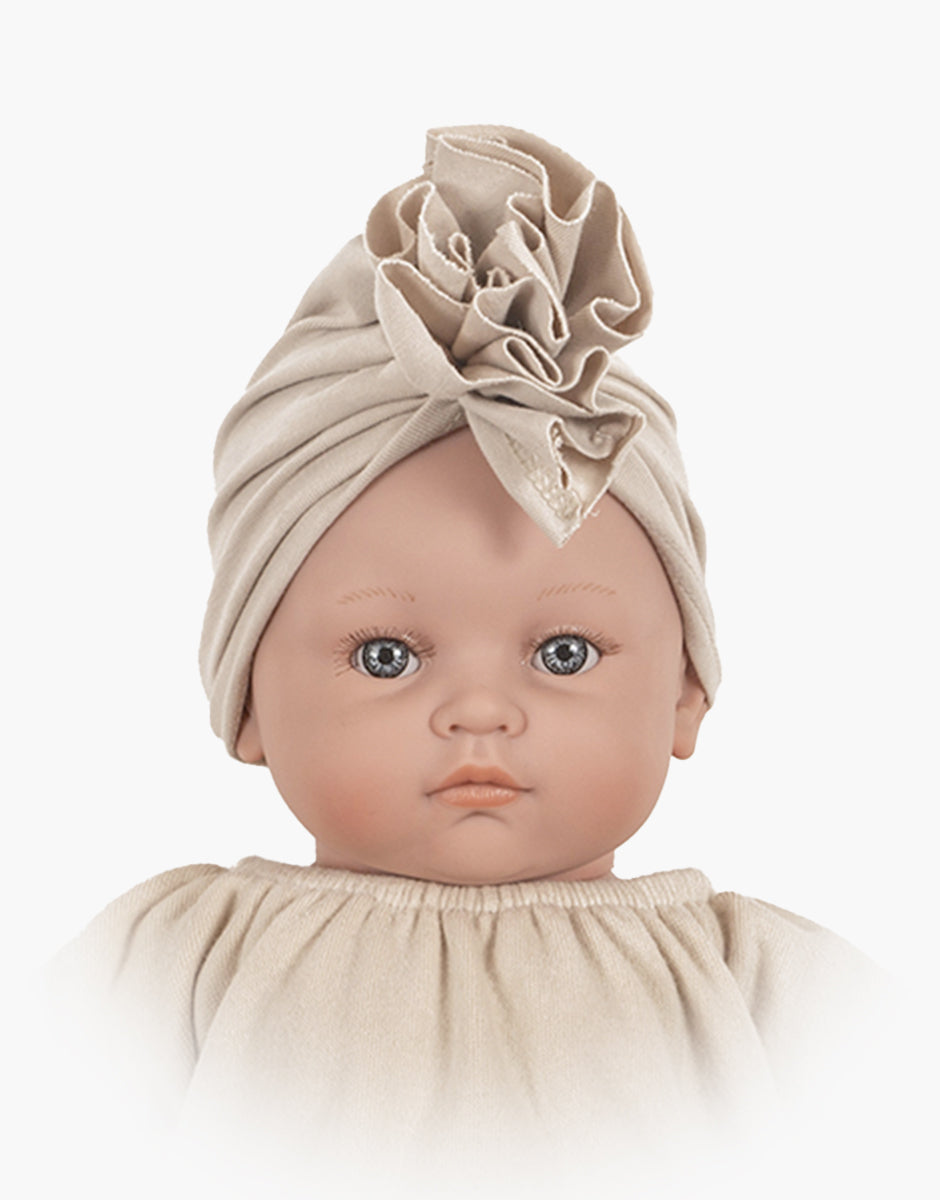 Turban pour poupée Minikane Bambini 47 cm — Beige