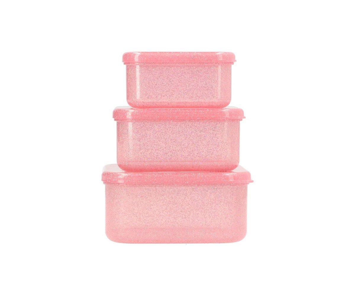 Lunch box rose à pailettes — Glitter rose