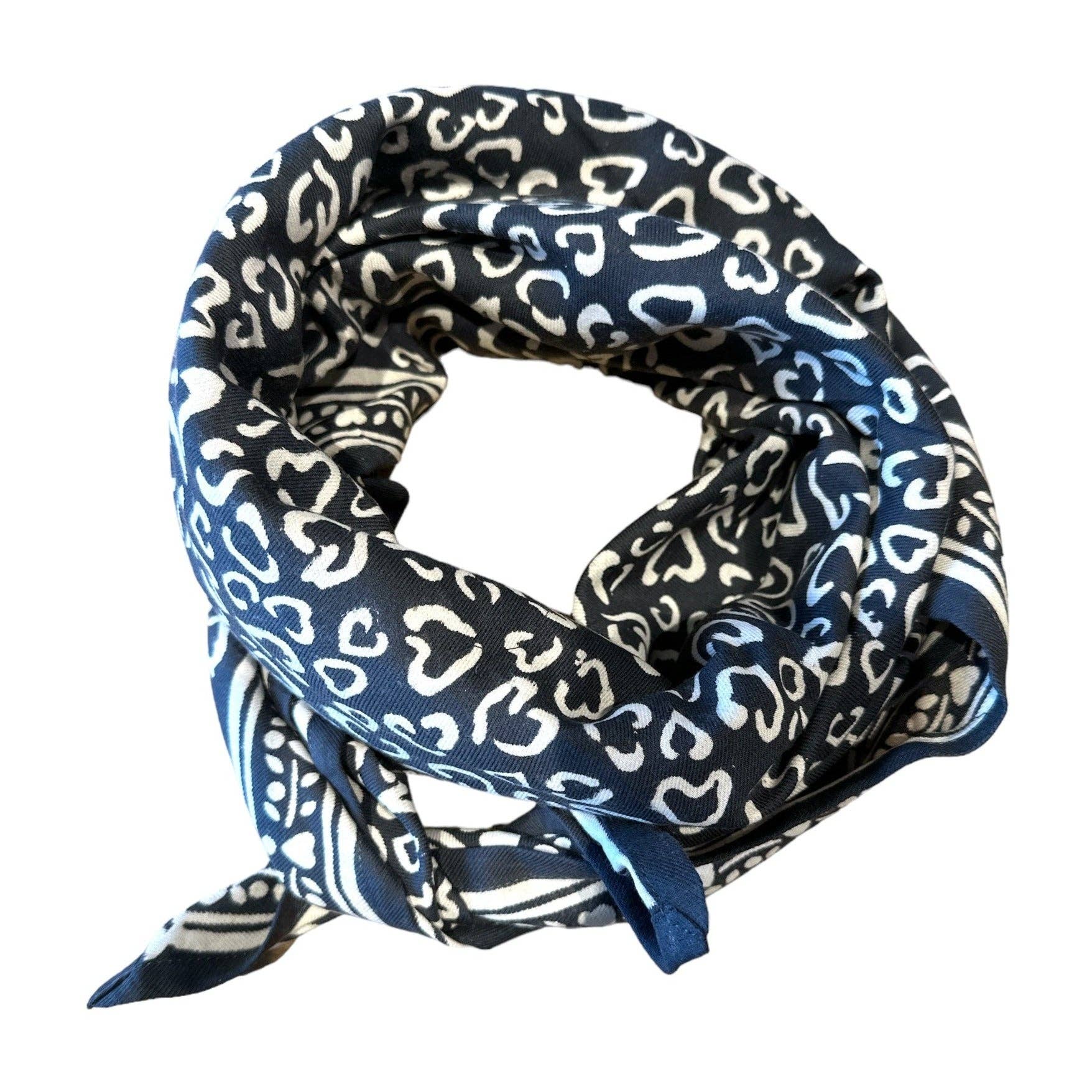 Foulard Adulte Leo Bleu 100 cm 2