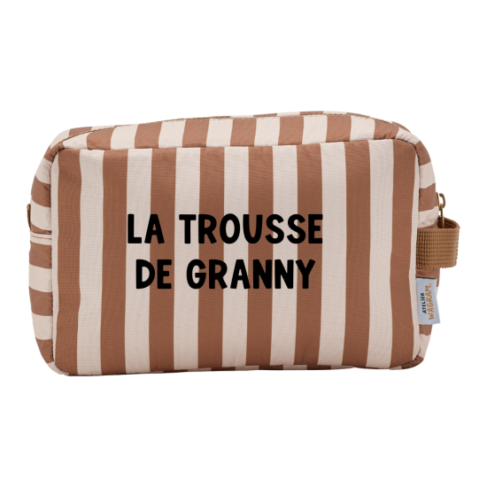 Trousse de toilette larges rayures