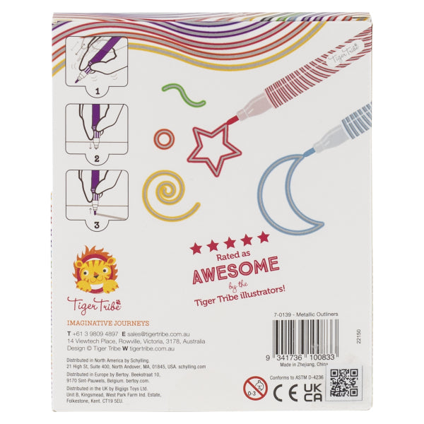 Stylos à encre effet métallique 4