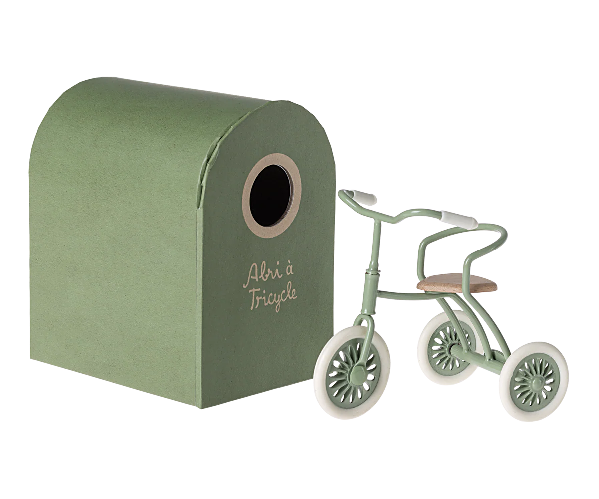 Maileg : Abri à tricycle, Souris - Vert 3