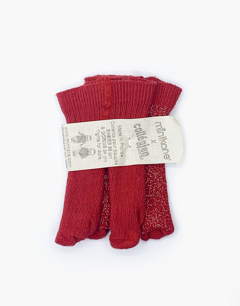 Collants poupées — Rouge carmin