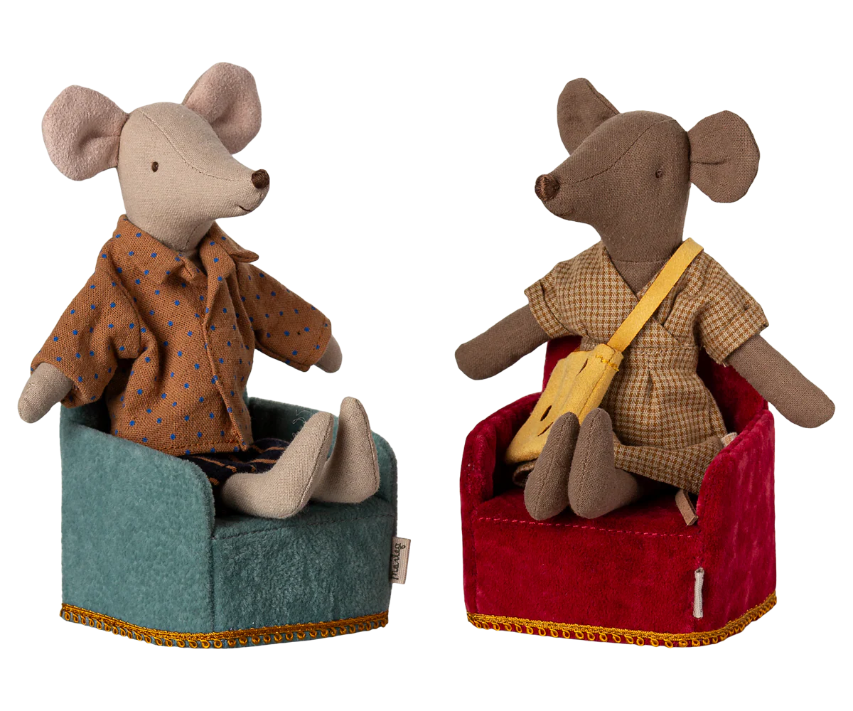 Maileg : Fauteuil, Souris - Rouge 4