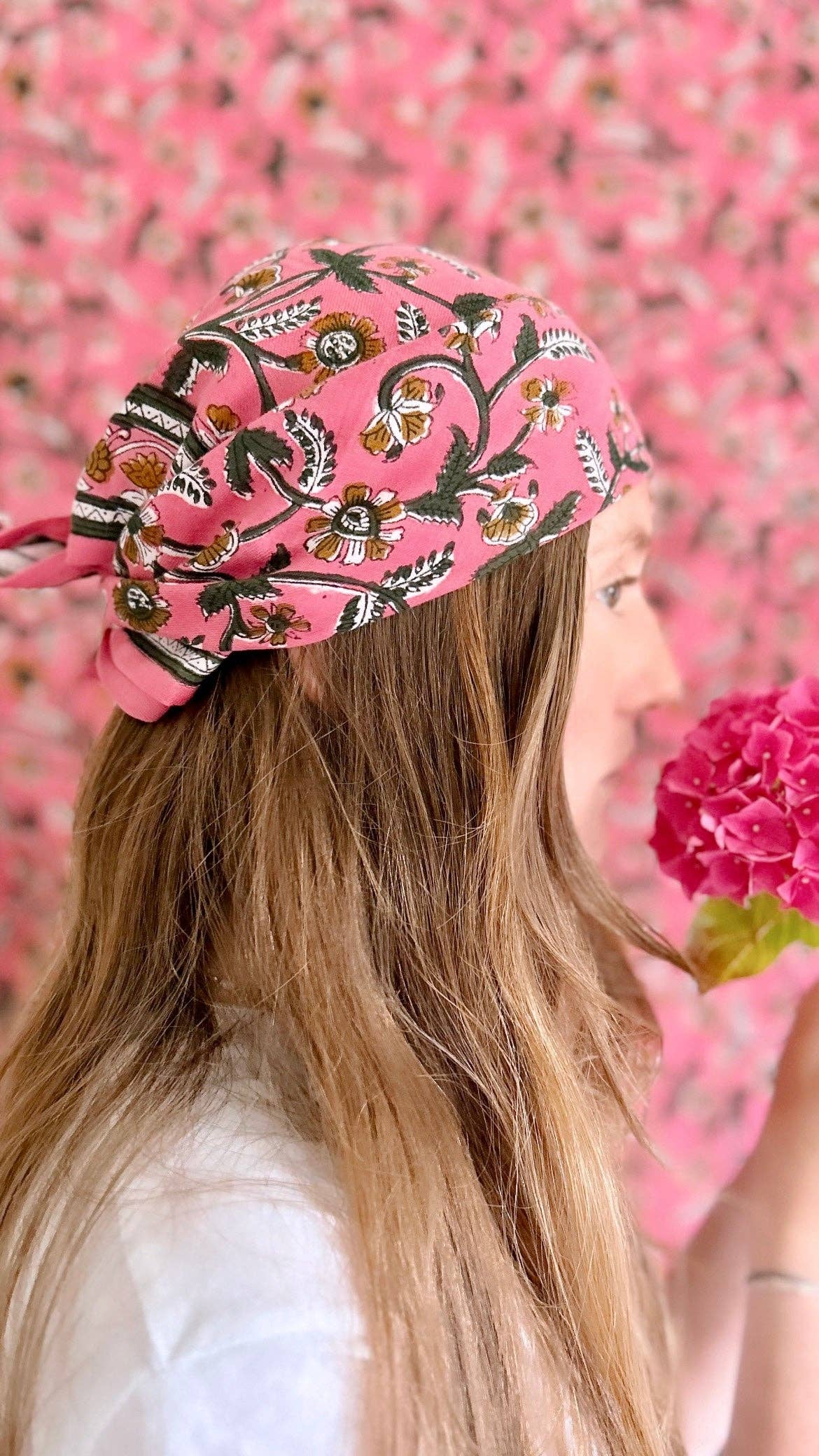Foulard Adulte Dheli Cerise 100 cm 2