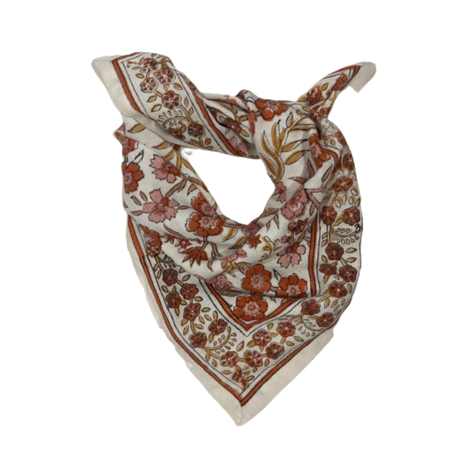 Foulard Enfant Delhi brique 50 cm