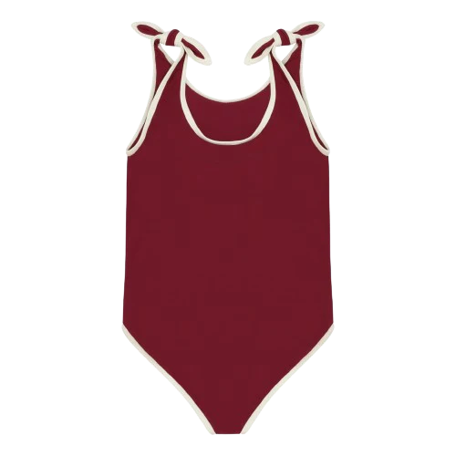 MAILLOT DE BAIN ELIZABETH - ROUGE RUBIS 2