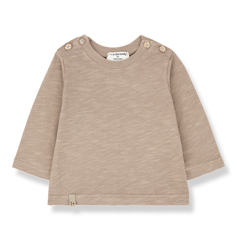 Tee-shirt Andros taupe — 3 mois