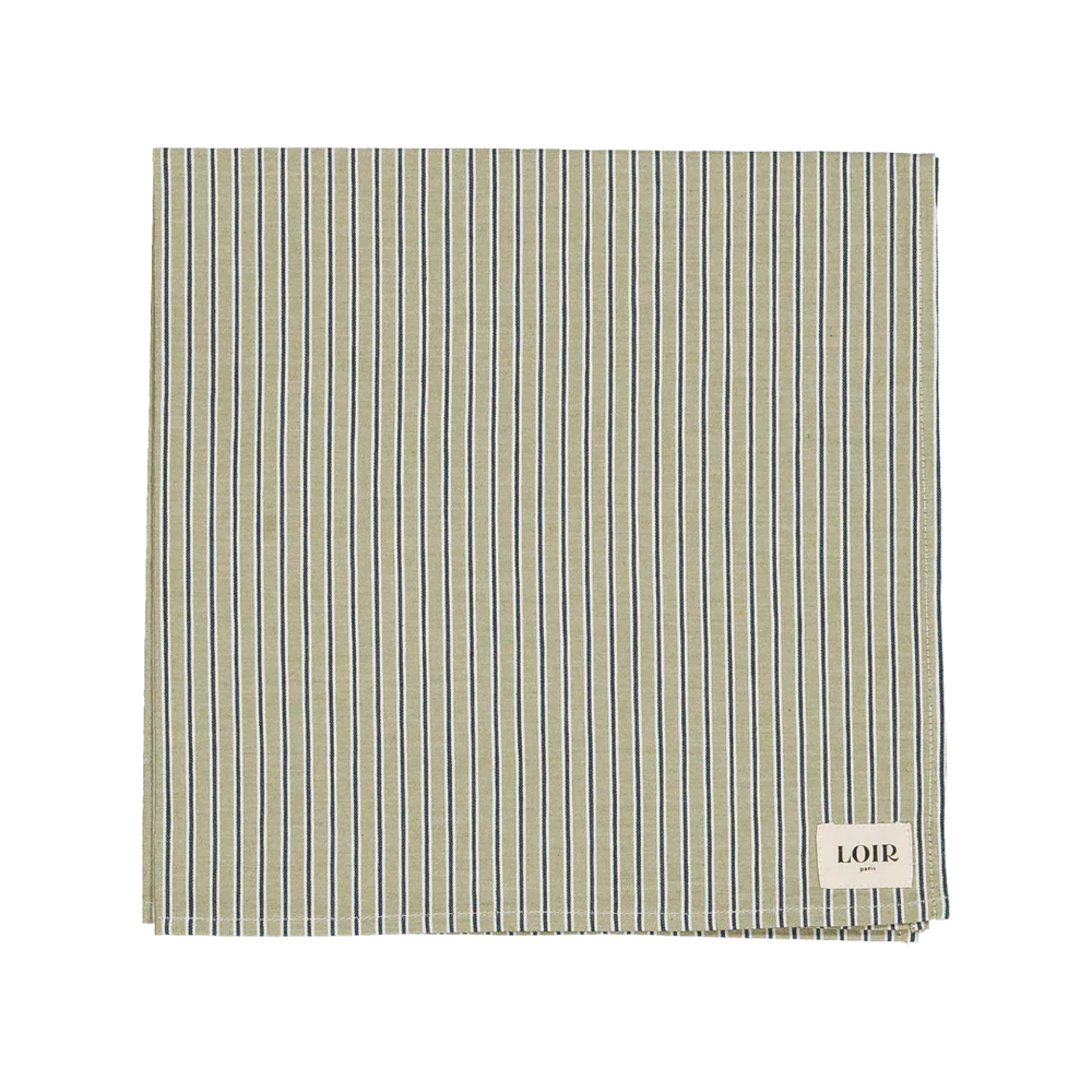 Foulard alfred - rayures menthe 2