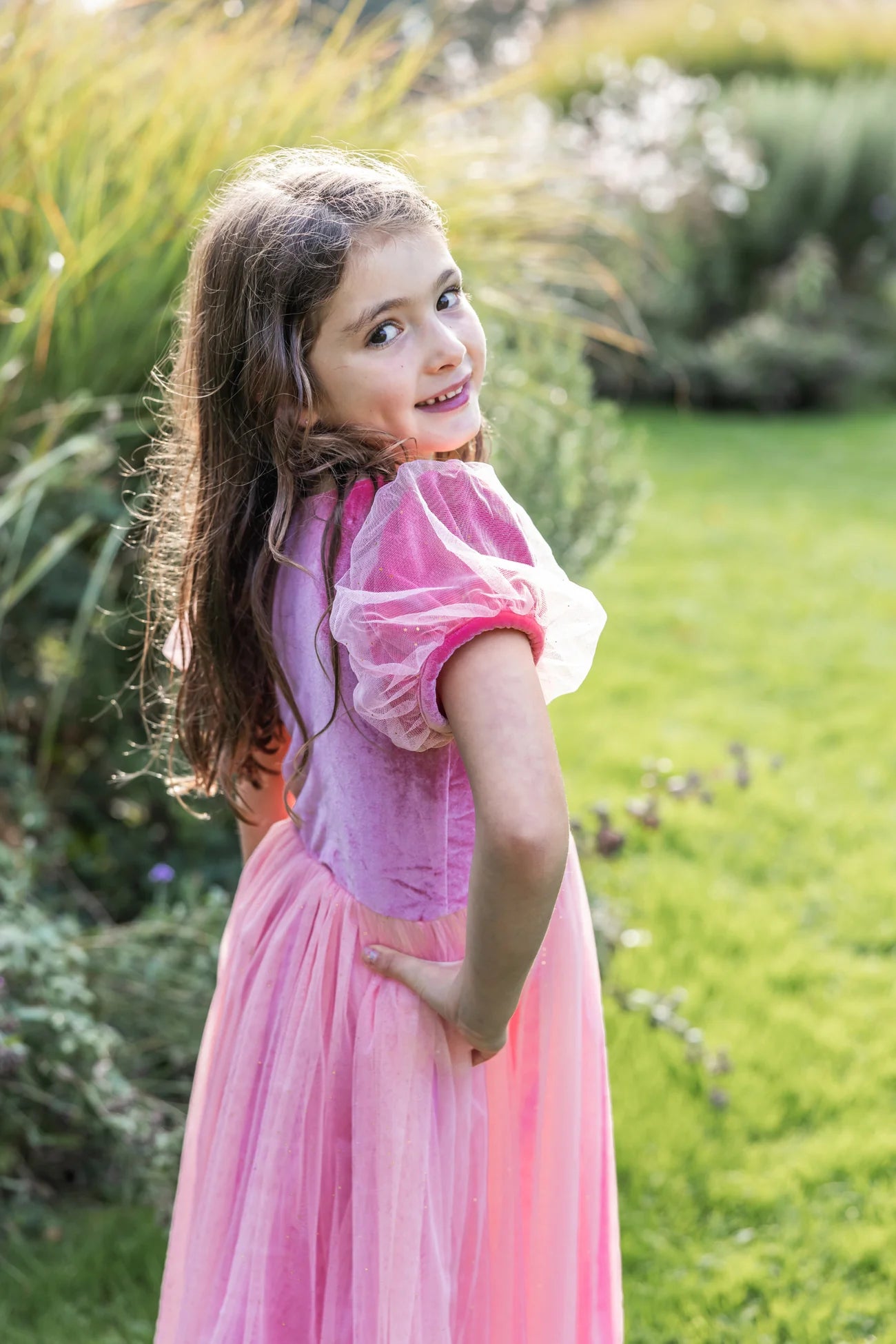 Déguisement robe de Princesse rose sorbet 2