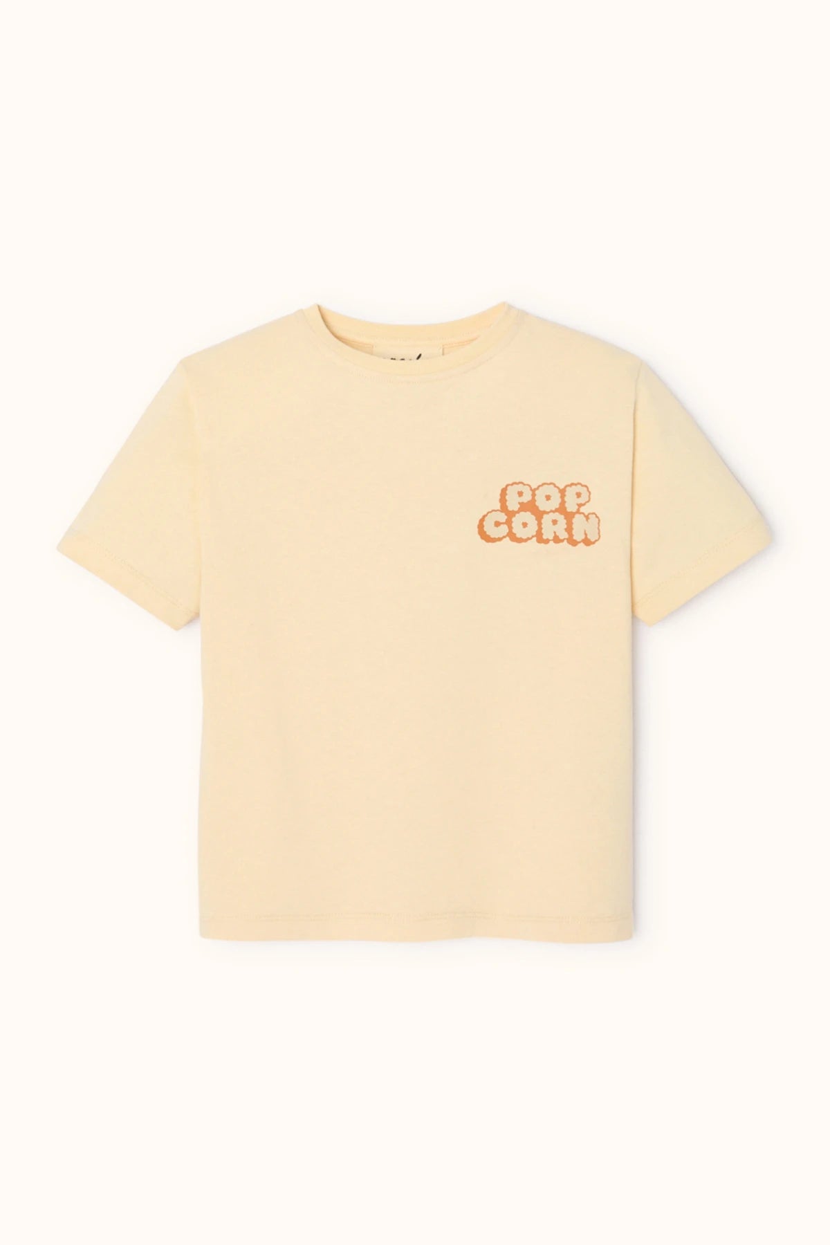 Tee-Shirt Karu Pop Corn Placé Macadamia — 2 ans