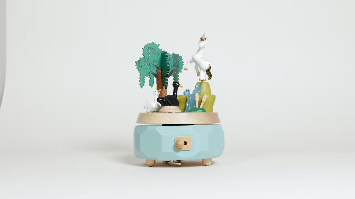 Boïte à Musique Cygnes et Licorne n°51 6