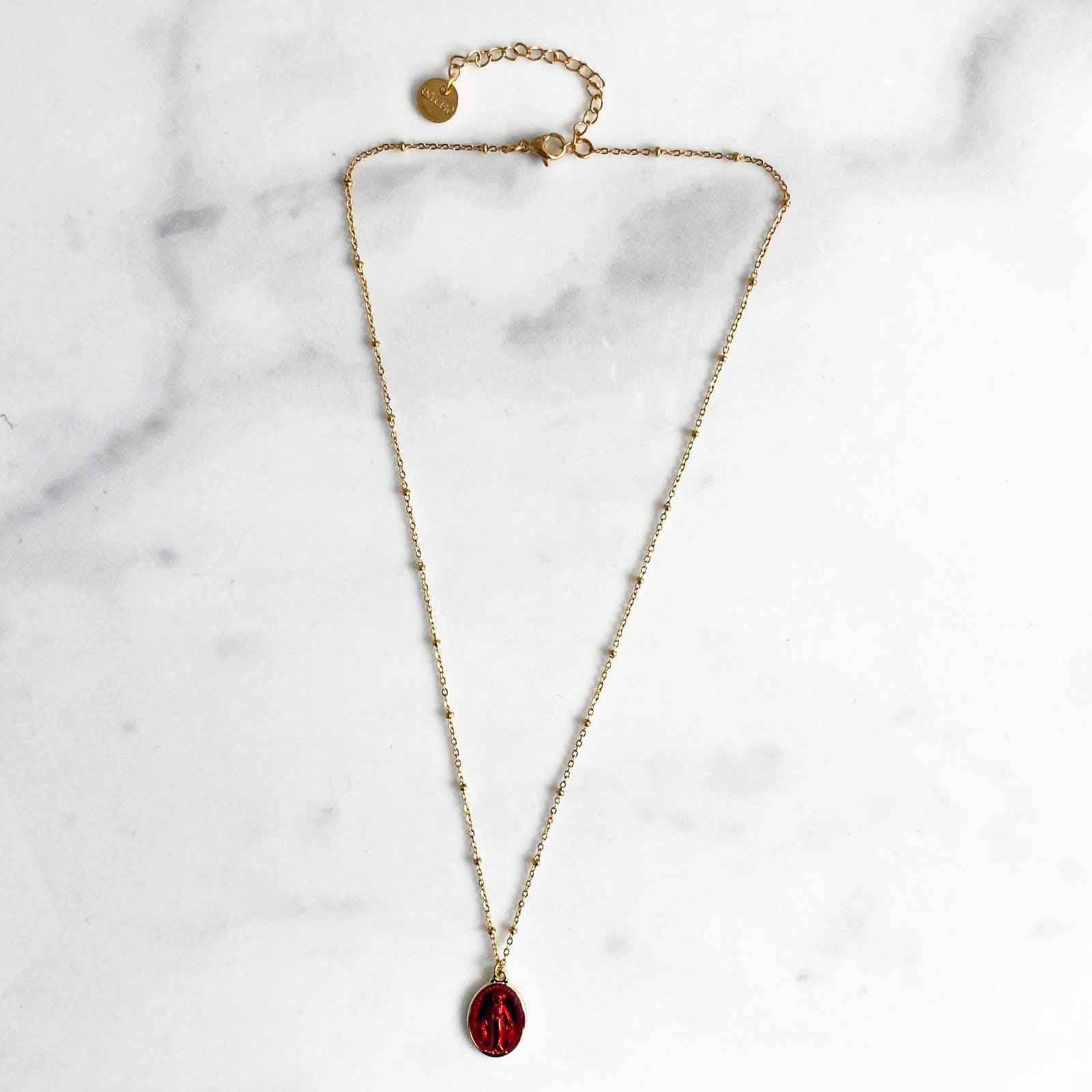 Collier Satellites Mary Rouge 2