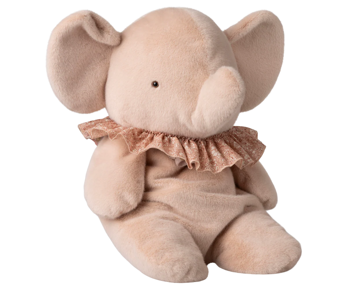 Maileg : Peluche Eléphant, Grand - Poudre