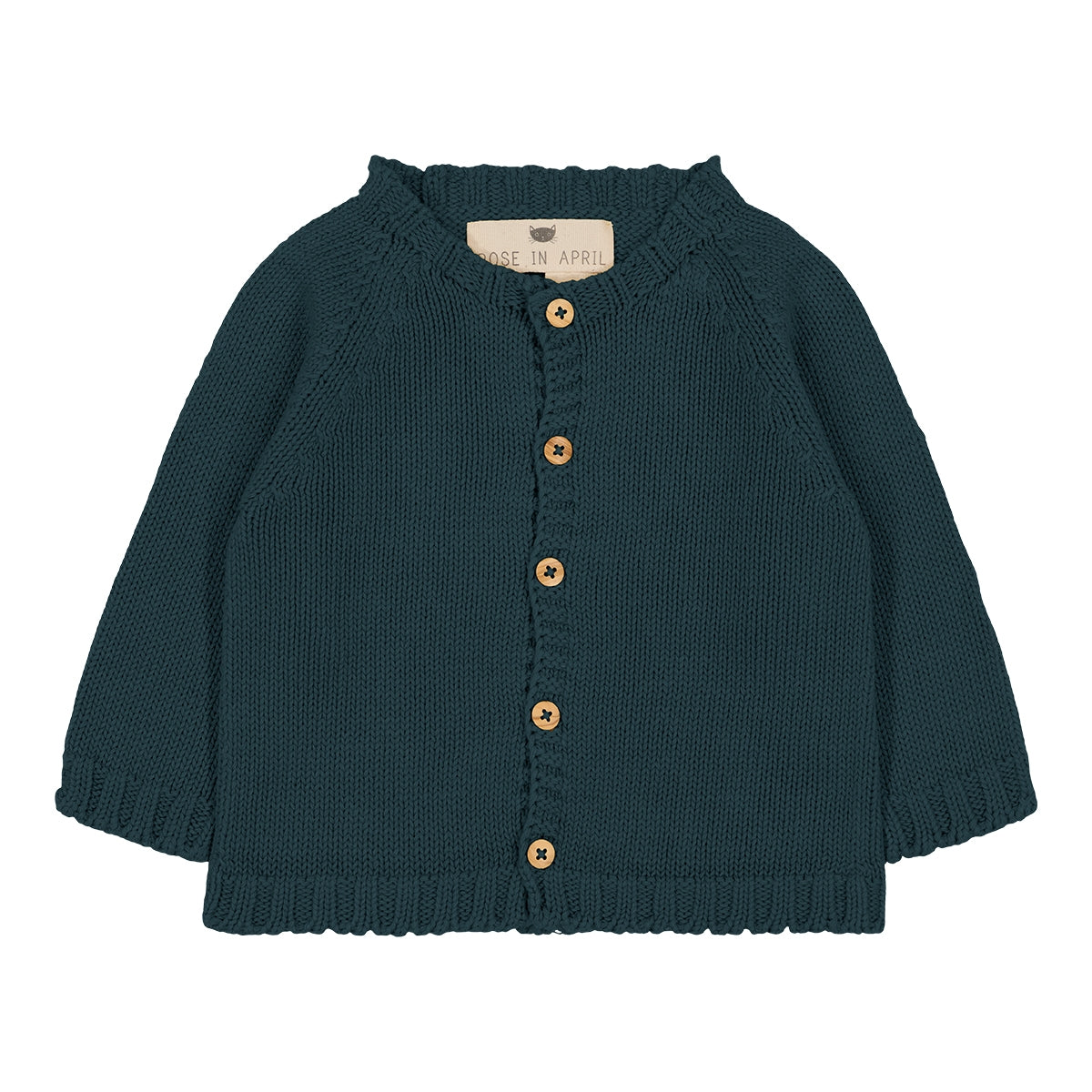 Cardigan Gaby en tricot bleu nuit — 3 mois