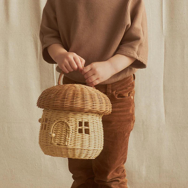 Panier Champignon en rotin 3