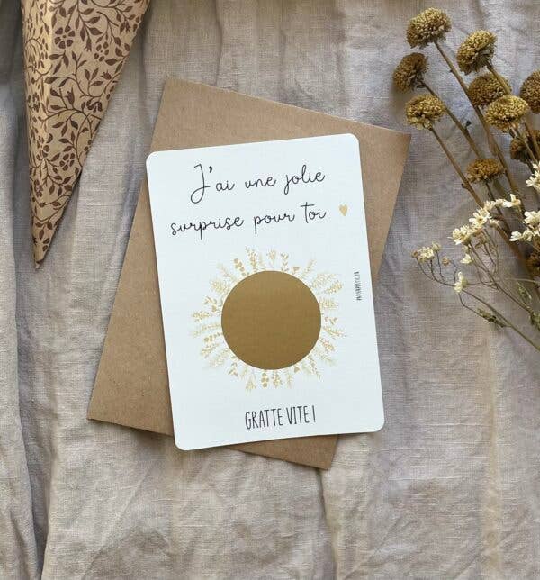 Carte à gratter “papi” 2