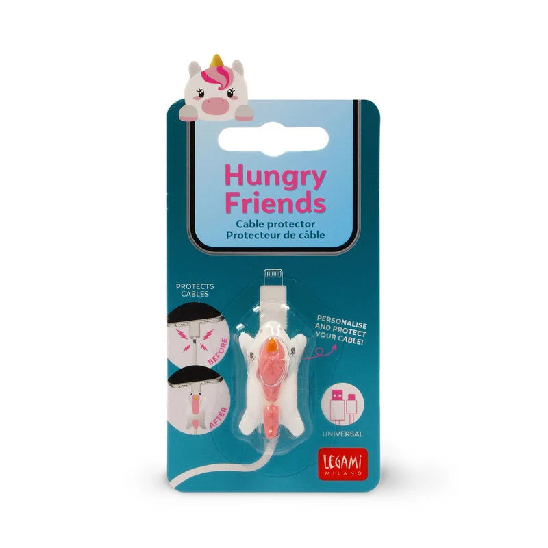 Protecteur de câble Hungry Friends — Licorne