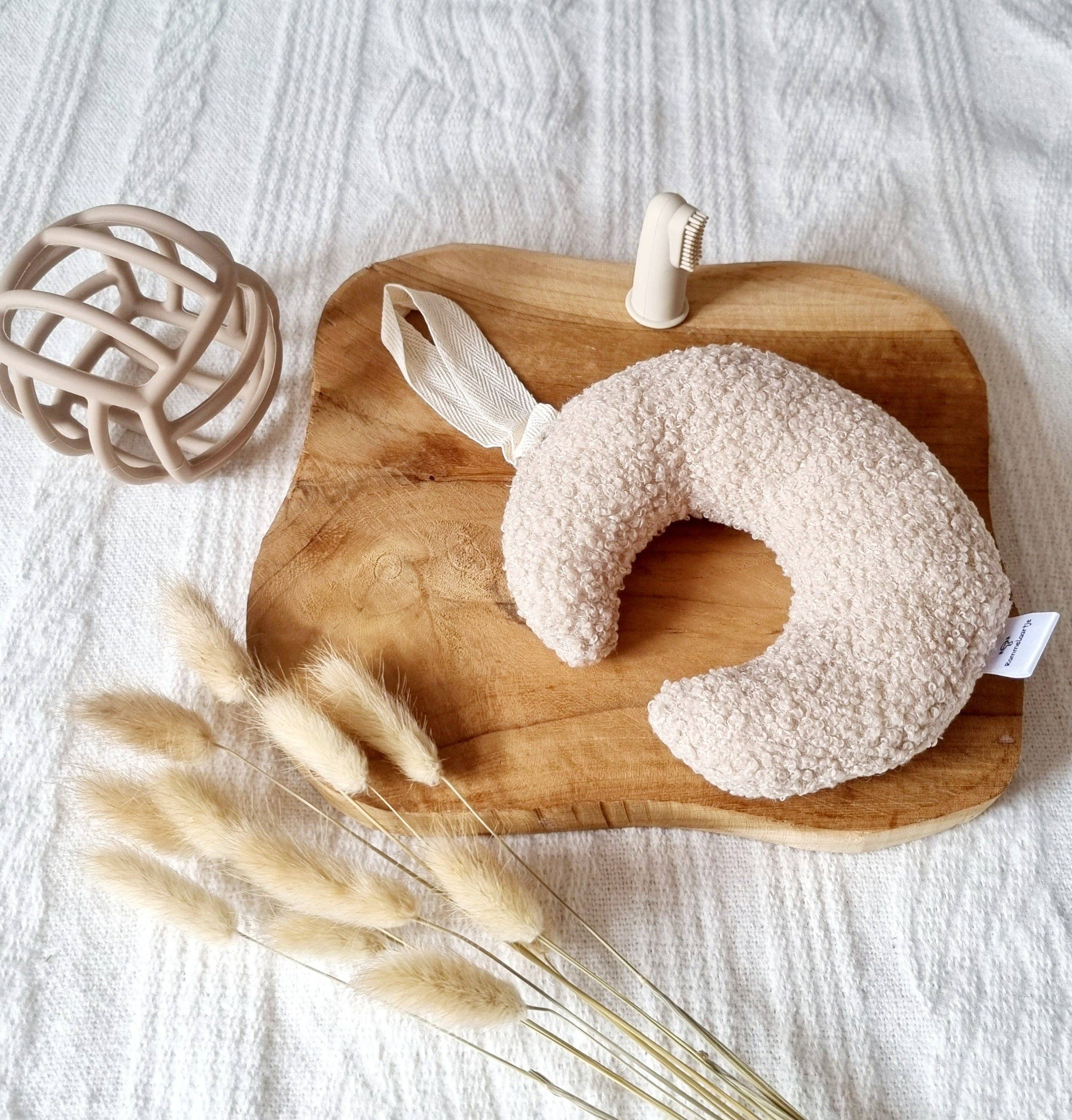 Attache à tétine Teddy Moon rembourrée - Beige 3